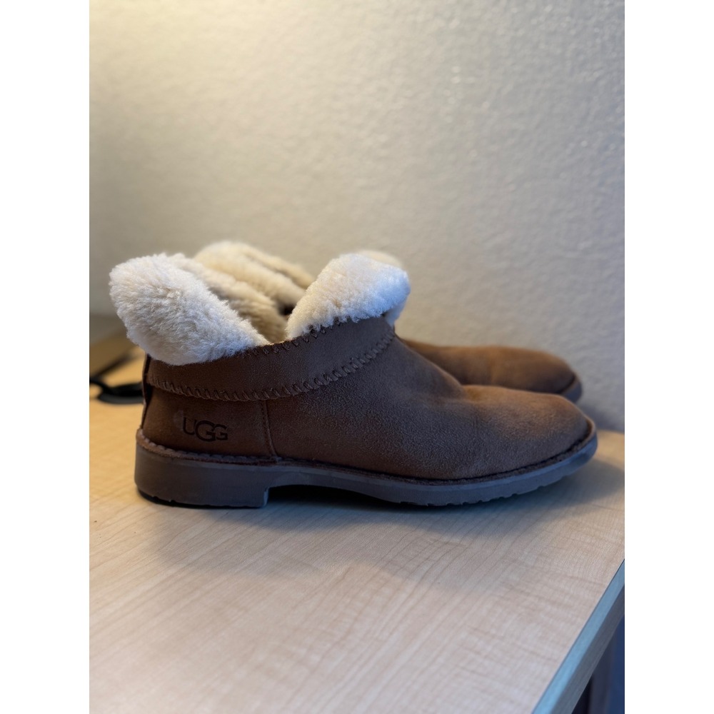 UGG Kristin Classic Slim Chestnut Suede Shearling Boots 1012356 Womens 8.5